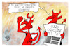 Cartoon: Ozzy Osbourne (small) by Kostas Koufogiorgos tagged karikatur,koufogiorgos,ozzy,osbourne,teufel,hölle,paradies,black,sabbath,heavy,metal,musik,tod