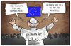 Cartoon: Papst bei der EU (small) by Kostas Koufogiorgos tagged karikatur,koufogiorgos,illustration,cartoon,papst,eu,europa,rede,vatikan,ag,parlament,wirtschaft,religion