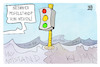 Cartoon: Pegelstand der Ampel (small) by Kostas Koufogiorgos tagged karikatur,koufogiorgos,ampel,bundesregierung,pegel,wasser,probleme,klima,cum,ex,krieg,inflation,energie,gas