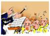 Cartoon: Pfeifkonzert (small) by Kostas Koufogiorgos tagged verdi öffentlicher dienst tarif verhandlung bsirske kostas koufogiorgos 