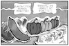Cartoon: Plastiktütenverbot (small) by Kostas Koufogiorgos tagged karikatur,koufogiorgos,illustration,cartoon,plastik,tüten,umwelt,verbot,einzelhandel,lebensmittel,verpackung,klimaschutz,einkauf