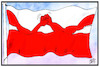 Cartoon: Polen wählt (small) by Kostas Koufogiorgos tagged ein,gespaltenes,land,sucht,einen,präsidenten,karikatur,koufogiorgos,illustration,cartoon,polen,wahl,präsident,machtkampf,spaltung,fahne,flagge