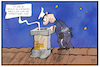 Cartoon: Polizeikontrolle (small) by Kostas Koufogiorgos tagged karikatur,koufogiorgos,illustration,cartoon,weihnachten,polizei,polizist,kontrolle,abstand,kontakte,pandemie,regeln,familie,feier,schornstein