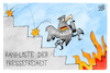 Cartoon: Pressefreiheit (small) by Kostas Koufogiorgos tagged karikatur,koufogiorgos,pressefreiheit,treppe,abstieg,feuer,demokratie