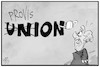 Cartoon: Provisions-Union (small) by Kostas Koufogiorgos tagged karikatur,koufogiorgos,illustration,cartoon,maskenaffaere,union,geld,provision,korruption,politik,maske,corona,pandemie,merkel