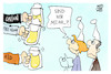 Cartoon: Rechts wird salonfähig (small) by Kostas Koufogiorgos tagged karikatur,koufogiorgos,michel,rechts,cdu,freie,wähler,afd,oktoberfest,bier,partei