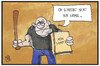 Cartoon: Rechtsextremismus (small) by Kostas Koufogiorgos tagged karikatur,koufogiorgos,illustration,cartoon,rechtsextremismus,neonazi,skinhead,rechtsradikal,mein,kampf,buch,hetze,krimi