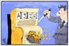 Cartoon: Rekordauftrag für Airbus (small) by Kostas Koufogiorgos tagged karikatur,koufogiorgos,illustration,cartoon,airbus,wirtschaft,konzern,a320,flugzeug,geld,jackpot,auftrag,gewinn,umsatz