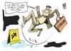 Cartoon: Achtung Rezession! (small) by Kostas Koufogiorgos tagged rezession,wirtschaft,euro,schulden,krise,europa,karikatur,kostas,koufogiorgos