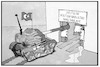 Cartoon: Rüstungsindustrie (small) by Kostas Koufogiorgos tagged karikatur,koufogiorgos,illustration,cartoon,panzer,leopard,rheinmetall,rüstung,industrie,wirtschaft,waschanlage,blut,krieg,konflikt,nachrüstung,tuerkei,update,panzerdeal