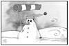 Cartoon: Schneeverwehungen (small) by Kostas Koufogiorgos tagged karikatur,koufogiorgos,illustration,cartoon,schneemann,wind,sturm,schneeverwehungen,windsack,winter,schnee,wetter