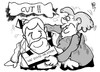 Cartoon: Seehofer (small) by Kostas Koufogiorgos tagged interview,seehofer,röttgen,merkel,horst,tv,zdf,karikatur,regierung,csu,kostas,koufogiorgos
