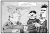 Cartoon: Sesamstrasse (small) by Kostas Koufogiorgos tagged karikatur koufogiorgos illustration cartoon trump sesamstrasse ernie bert usa medien kultur waffen förderung rüstungsindustrie fernsehsendung kindersendung