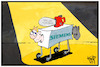Cartoon: Siemens (small) by Kostas Koufogiorgos tagged karikatur,koufogiorgos,illustration,cartoon,siemens,stellenkürzungen,stellenabbau,arbeiter,säge,wirtschaft,arbeit,soziales,job,verlust