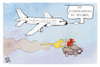 Cartoon: Silvester (small) by Kostas Koufogiorgos tagged karikatur,koufogiorgos,böller,flugzeug,silvester,feuerwerk
