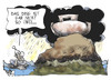 Cartoon: Sintflut in Deutschland (small) by Kostas Koufogiorgos tagged regen,wetter,sintflut,arche,michel,deutschland,unwetter,karikatur,koufogiorgos