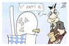 Cartoon: Söder und die Atomkraft (small) by Kostas Koufogiorgos tagged karikatur,koufogiorgos,söder,csu,akw,atomkraft,bayern,ozapftis