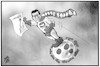 Cartoon: Söders Höhenflug (small) by Kostas Koufogiorgos tagged karikatur,koufogiorgos,illustration,cartoon,soeder,corona,supermann,beliebtheit,umfrage,csu,virus,krise,manager,politik,bayern