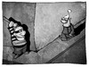 Cartoon: Sonderabgaben (small) by Kostas Koufogiorgos tagged karikatur,koufogiorgos,cartoon,illustration,sonderabgabe,michel,überfall,räuber,geld,gebühr,politik,kriminalität,raub