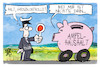 Cartoon: Sparhaushalt 2025 (small) by Kostas Koufogiorgos tagged karikatur,koufogiorgos,grenze,kontrolle,sparen,haushalt