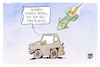 Cartoon: Spritpreise (small) by Kostas Koufogiorgos tagged karikatur,koufogiorgos,sprit,benzin,diesel,auto,bombe,einschlag