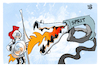 Cartoon: Spritpreise (small) by Kostas Koufogiorgos tagged karikatur,koufogiorgos,spritpreis,politik,drache,zapfhahn,ritter,feuer,benzin
