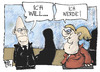 Cartoon: Steinbrück und Merkel (small) by Kostas Koufogiorgos tagged steinbrück,merkel,spd,parteitag,kanzler,bundestagswahl,karikatur,kostas,koufogiorgos