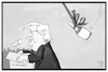 Cartoon: Steinmeier (small) by Kostas Koufogiorgos tagged karikatur,koufogiorgos,illustration,cartoon,steinmeier,eu,europa,parlament,taufe,rede,bundespräsident,deutschland