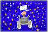 Cartoon: Stephen Hawking (small) by Kostas Koufogiorgos tagged karikatur,koufogiorgos,illustration,cartonn,stephen,hawking,sterne,tod,himmel,physiker,astrophysiker,wissenschaft