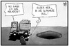 Cartoon: Steuereinnahmen (small) by Kostas Koufogiorgos tagged karikatur,koufogiorgos,illustration,cartoon,steuern,steuereinnahmen,schwarze,null,geld,versenken,loch,wirtschaft,politik
