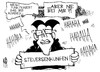 Cartoon: Steuersenkungen! (small) by Kostas Koufogiorgos tagged mitt,romney,tv,duell,obama,rösler,steuersenkungen,fdp,wirtschaft,usa,karikatur,kostas,koufogiorgos