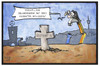 Cartoon: Stuttgart 21 (small) by Kostas Koufogiorgos tagged karikatur,koufogiorgos,illustration,cartoon,stuttgart,21,milliardengrab,geier,grabstein,grundstein,bahn,bahnhof,beerdigung