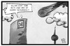 Cartoon: Stuttgart 21 (small) by Kostas Koufogiorgos tagged karikatur,koufogiorgos,illustration,cartoon,deutsche,bahn,db,stuttgart,21,einschlag,sitzung,vorstand,agenda,kosten