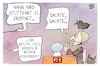 Cartoon: Stuttgart 21 (small) by Kostas Koufogiorgos tagged karikatur,koufogiorgos,stuttgart,21,zukunft,hellseherin,glaskugel,bahn