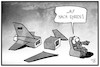 Cartoon: Syrien-Einsatz (small) by Kostas Koufogiorgos tagged karikatur,koufogiorgos,illustration,cartoon,syrien,assad,konflikt,einsatz,bundeswehr,militär,flugzeug,rüstungsmängel,soldat,krieg