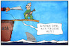 Cartoon: Syrien-Konflikt (small) by Kostas Koufogiorgos tagged karikatur,koufogiorgos,illustration,cartoon,kurden,syrien,usa,erdogan,tuerkei,hai,meer,verrat,krieg,konflikt,erpressung