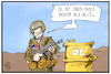 Cartoon: Syrien-Konflikt (small) by Kostas Koufogiorgos tagged karikatur,koufogiorgos,illustration,cartoon,syrien,öl,soldat,militär,ölfass,ölfeld,krieg,konflikt