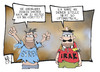 Cartoon: Syrien wird gerettet (small) by Kostas Koufogiorgos tagged syrien,usa,amerika,irak,krieg,hilfe,rettung,assad,militär,karikatur,koufogiorgos