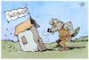 Cartoon: Thüringen (small) by Kostas Koufogiorgos tagged karikatur,koufogiorgos,thüringen,ministerpräsident,wolf,haus