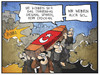Cartoon: Trauer in der Türkei (small) by Kostas Koufogiorgos tagged karikatur,koufogiorgos,cartoon,illustration,türkei,erdogan,demonstration,protest,trauer,sarg,weinen,tränengas,polizei,politik,soma,grubenunglück