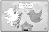 Cartoon: Trump-Kim-Gipfel (small) by Kostas Koufogiorgos tagged karikatur,koufogiorgos,illustration,cartoon,trump,kim,nordkorea,usa,treffen,gipfel,friedenstaube,twitter,vogel,nachrichtendienst,internet