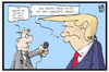 Cartoon: Trump und China (small) by Kostas Koufogiorgos tagged karikatur koufogiorgos illustration cartoon china trump geographie landkarte diplomatie politik aussenpolitik reporter medien usa präsident