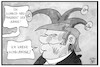 Cartoon: Trump und Selenskyj (small) by Kostas Koufogiorgos tagged karikatur,koufogiorgos,illustration,cartoon,trump,selenskyj,ukraine,präsident,usa,komiker,narr,politik,wahl,demokratie