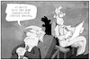 Cartoon: Trumps Strategie (small) by Kostas Koufogiorgos tagged karikatur,koufogiorgos,illustration,cartoon,trump,strategie,aussenpolitik,psychiater,arzt,patient,usa,präsident
