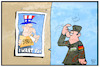 Cartoon: Truppen nach Syrien (small) by Kostas Koufogiorgos tagged die,usa,will,deutsche,bodentruppen,in,syrien