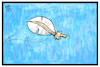 Cartoon: Umfrage (small) by Kostas Koufogiorgos tagged karikatur,koufogiorgos,illustration,cartoon,umfrage,wahl,bundestagswahl,wind,blatt,schwankend,unstetig,demoskopie,demokratie