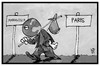Cartoon: UN-Klimakonferenz (small) by Kostas Koufogiorgos tagged karikatur,koufogiorgos,illustration,cartoon,un,klimakonferenz,erde,welt,umwelt,paris,marrakesch,wanderung,umweltschutz