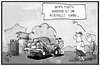Cartoon: Unwetter (small) by Kostas Koufogiorgos tagged karikatur,koufogiorgos,illustration,cartoon,hitzewelle,unwetter,sturm,schaden,klima,wetter,heiss,auto