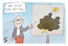 Cartoon: Unwetterwarnung (small) by Kostas Koufogiorgos tagged karikatur,koufogiorgos,unwetter,wetterbericht,gewitter,bombe,gefahr
