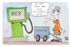Cartoon: Vatertag (small) by Kostas Koufogiorgos tagged karikatur,koufogiorgos,vatertag,himmelfahrt,bier,tanken,tankstelle,mann,feiertag